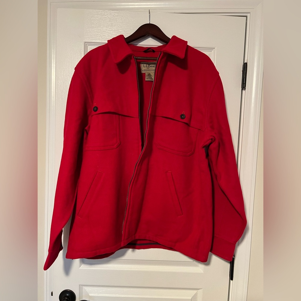 Men’s LL Bean Wool Jacket - Large - Like New